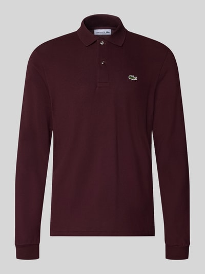 Lacoste Regular Fit Poloshirt aus reiner Baumwolle Bordeaux 1