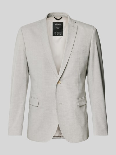 s.Oliver BLACK LABEL Regular Fit Sakko mit 2-Knopf-Verschluss Hellgrau 2