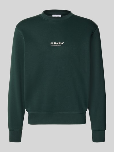 JACK & JONES Regular Fit Sweatshirt aus Baumwoll-Mix Modell 'Soho' Dunkelgruen 1
