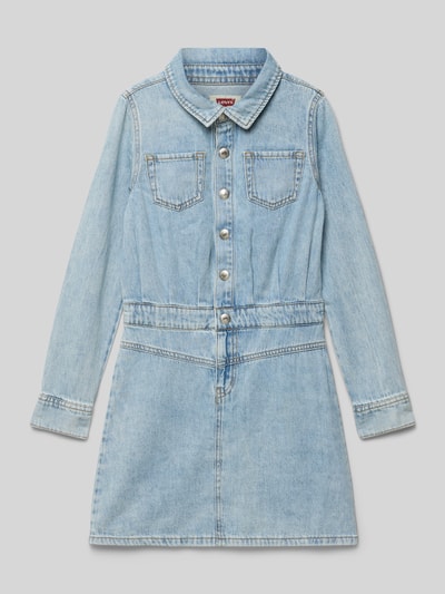 Levi’s® Kids Jeansjurk met borstzakken Lichtblauw - 1