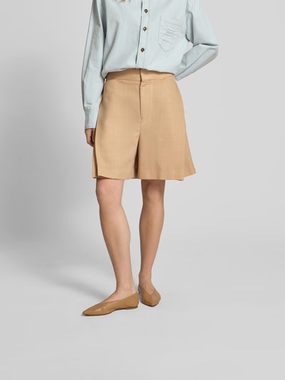 Victoria Beckham Knielanger Rock mit Eingrifftaschen Beige 4