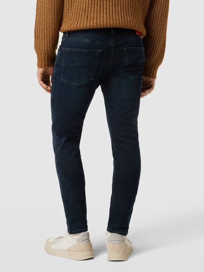 HUGO Straight fit jeans met stretch, model 'HUGO 734' Marineblauw - 5