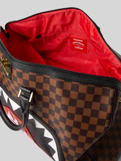 Sprayground Weekender im Allover-Look Modell 'SAWTOOTH SHARKS IN PARIS' Dunkelbraun 5