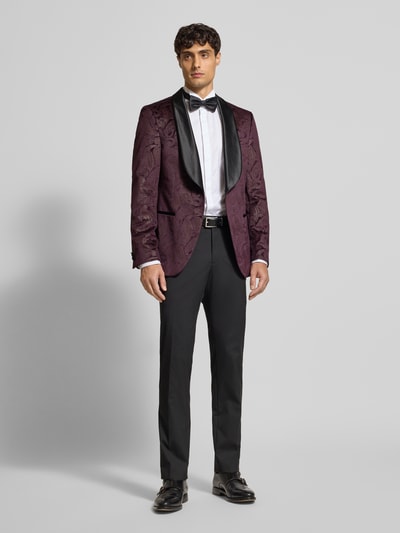 MCNEAL Paisley Sakko aus Samt Bordeaux 1