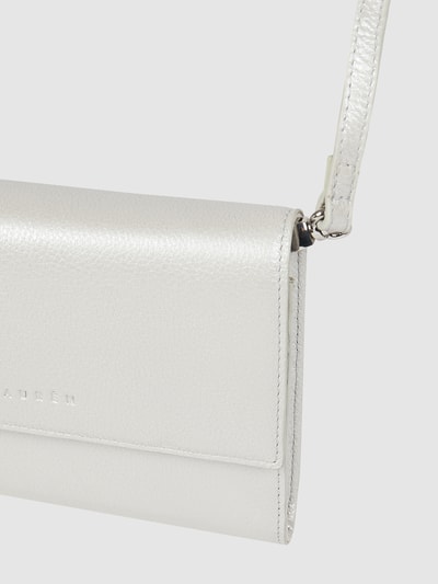 Lara Lauren Clutch aus Leder Modell 'Clara'  - RFID-blocking  Silber 3