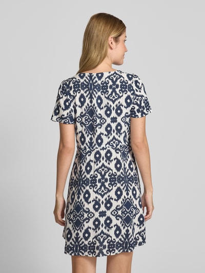 Vero Moda Mini-vrijetijdsjurk van pure viscose, model 'EASY JOY' Marineblauw - 5