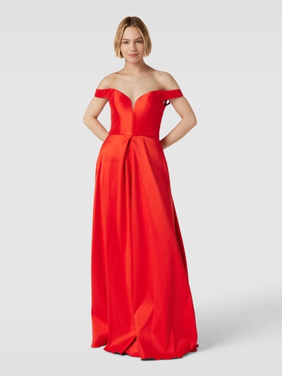 Vera Wang Bride Abendkleid mit Herz-Ausschnitt Modell 'EDENA' Hellrot 4