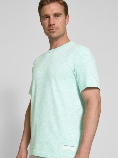Tom Tailor Regular fit T-shirt van puur katoen Lichtturquoise - 3