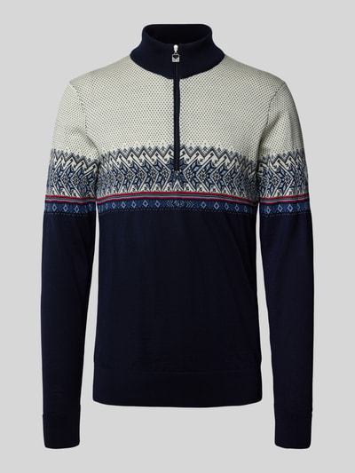 Dale of Norway Wollen pullover met schipperskraag Marineblauw - 2
