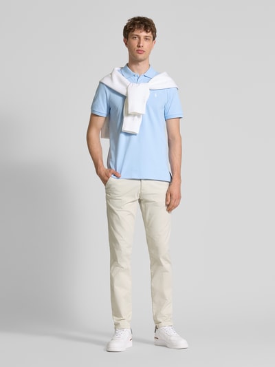 Polo Ralph Lauren Tailored fit poloshirt met logostitching Lichtblauw - 1