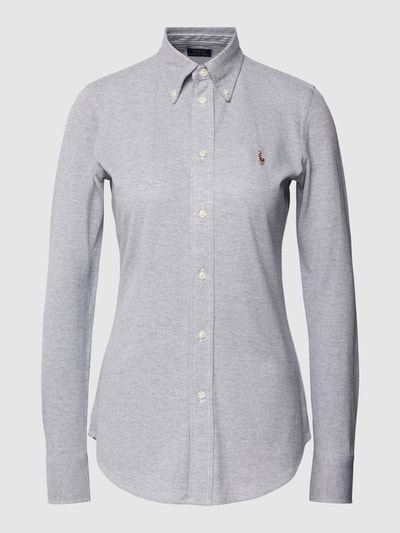 Polo Ralph Lauren Hemdbluse mit Umlegekragen Hellgrau 2