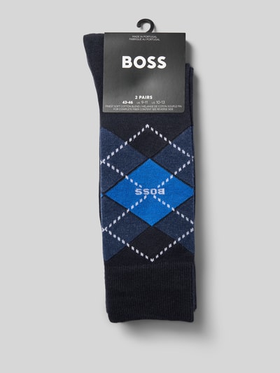 BOSS Socken aus Baumwoll-Mix im 2er-Pack Marine 3