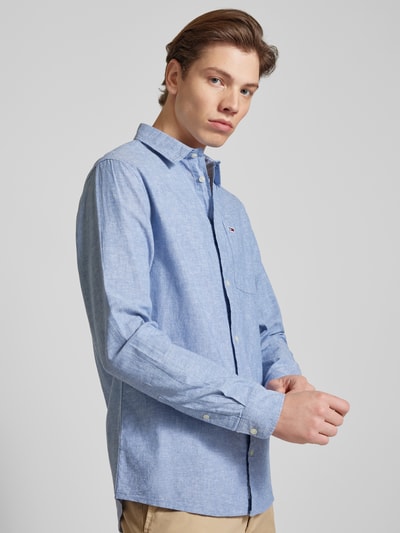 Tommy Jeans Regular Fit Freizeithemd mit Kentkragen Blau 3