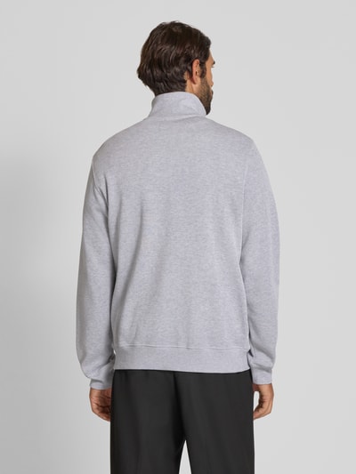 Lacoste Bluza z kołnierzem o kroju regular fit z czystej bawełny Jasnoszary 5