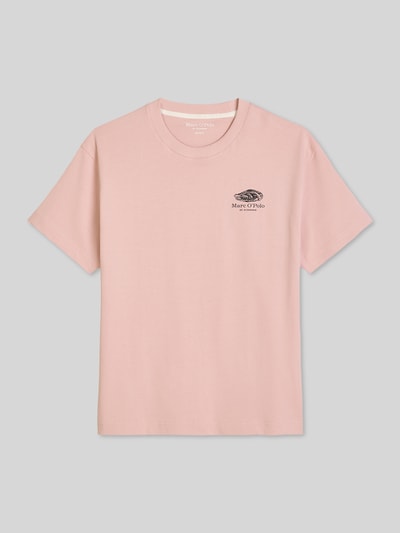 Marc O'Polo Loose Fit T-Shirt aus reiner Baumwolle mit Rücken-Print Rose 2