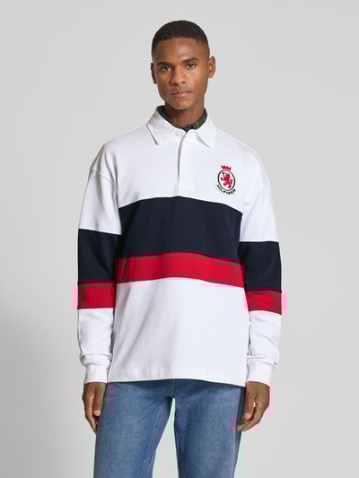 Tommy Hilfiger Relaxed fit poloshirt van puur katoen, model 'CREST RUGBY' Wit - 4