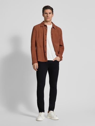 Tom Tailor Slim fit jeans met stretch, model 'Troy' Zwart - 1