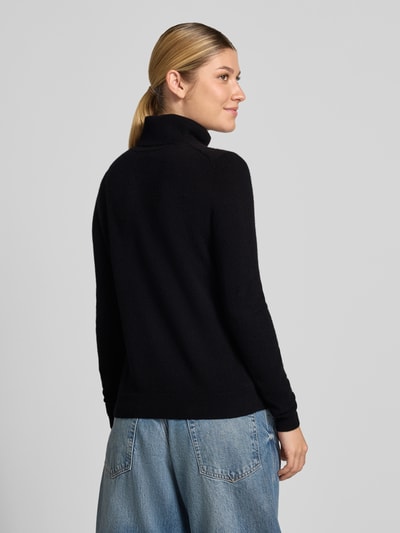 Christian Berg Woman Regular Fit Rollkragenpullover aus reinem Kaschmir Black 5