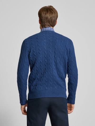 Polo Ralph Lauren Regular fit gebreide pullover van een mix van wol en kasjmier Blauw - 5