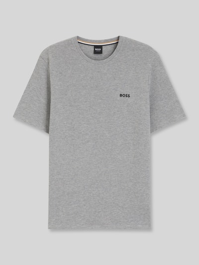 BOSS Regular Fit T-Shirt aus Baumwoll-Mix Mittelgrau 2