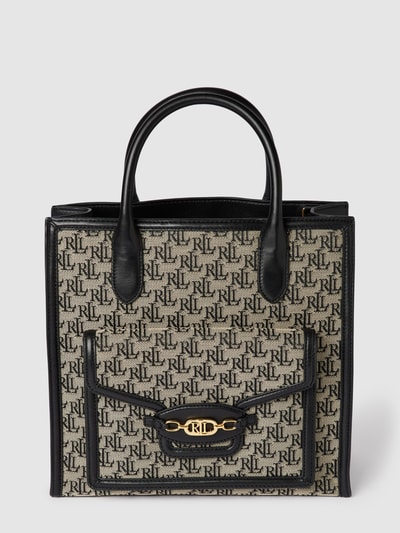 Lauren Ralph Lauren Tote Bag mit Allover-Logo-Muster Modell 'SYMONE CHAIN WORK' Black 2