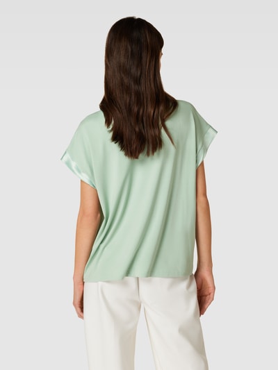 Jake*s Collection Blouseshirt met boorden van satijn Lichtgroen - 5