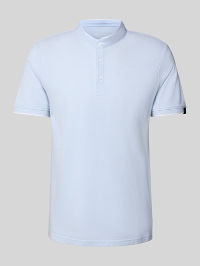 Tom Tailor Denim Regular Fit Poloshirt aus reiner Baumwolle Hellblau 2