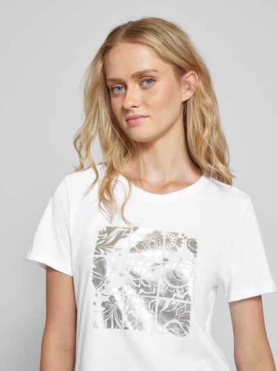 s.Oliver RED LABEL T-shirt met motiefprint Wit - 3