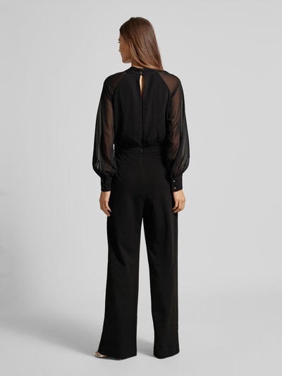 Swing Jumpsuit met opstaande kraag Zwart - 5