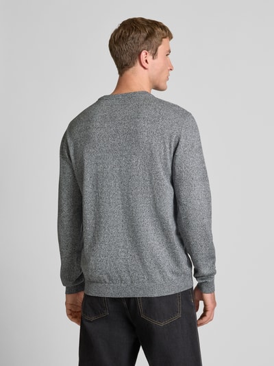 Jack & Jones Longsleeve mit Rundhalsausschnitt Hellgrau Melange 5
