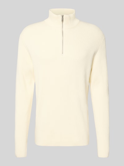 Lindbergh Relaxed fit pullover met structuurmotief Offwhite - 2