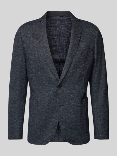 s.Oliver BLACK LABEL Regular fit 2-knoops colbert met wol en paspelzak op de borst Blauw - 2