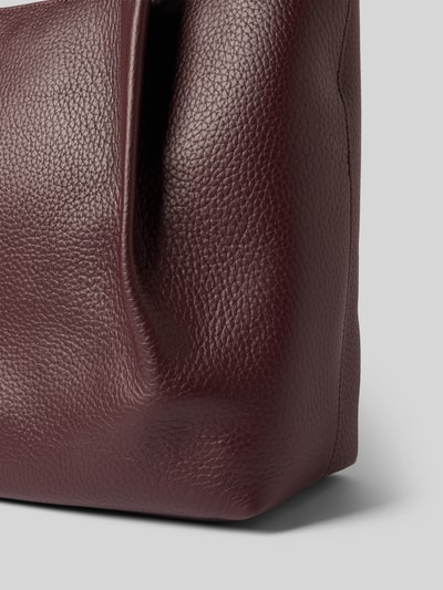 Marc O'Polo Shopper aus genarbtem Rindsleder Aubergine 3