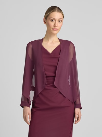 Vera Mont Regular Fit Bolero im semi-transparentem Design Dunkelrot 4