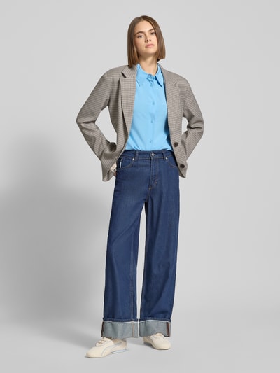 Marc O'Polo Denim Regular fit overhemdblouse van pure viscose Lichtblauw - 1