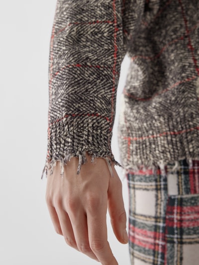 R13 Pullover im Used-Look Anthrazit meliert 3
