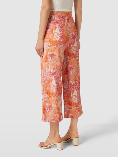 Max Mara Studio Broek met all-over motief, model 'CALERNO' Rood - 5