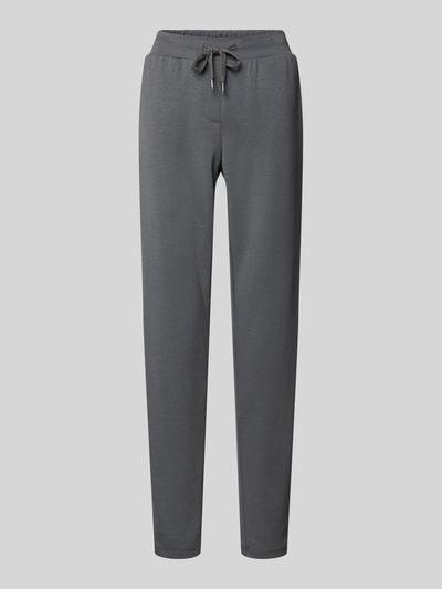 Soyaconcept Slim fit sweatpants met tunnelkoord, model 'BANU' Middengrijs - 2