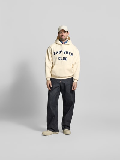 Dsquared2 Regular Fit Hoodie mit Statement-Print Beige 1