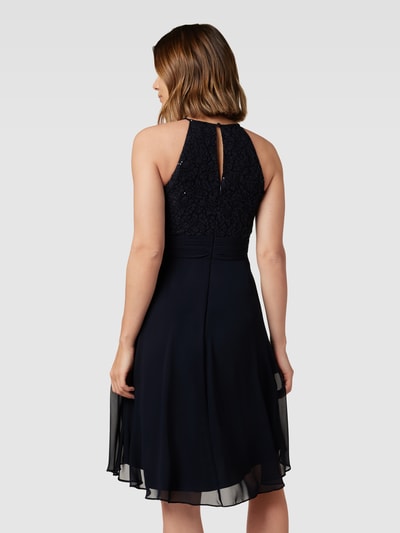 Jake*s Cocktail Cocktailkleid mit Baumwoll-Anteil Marine Melange 5