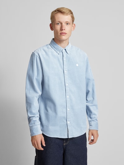 Carhartt Work In Progress Regular Fit Freizeithemd mit Button-Down-Kragen Modell 'MADISON' Hellblau 4