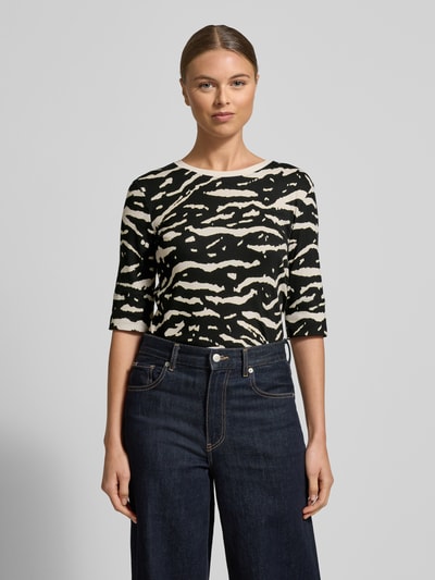 Marc Cain T-shirt met 3/4-mouwen Zwart - 4