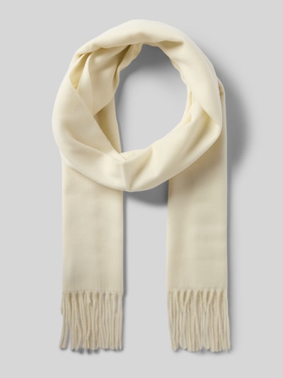 Fraas Schal mit Kordelabschlüssen Modell 'Cashmink' Offwhite 1