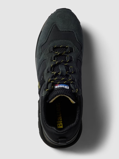 Blauer USA Sneaker mit Label-Detail Modell 'HERON' Black 4