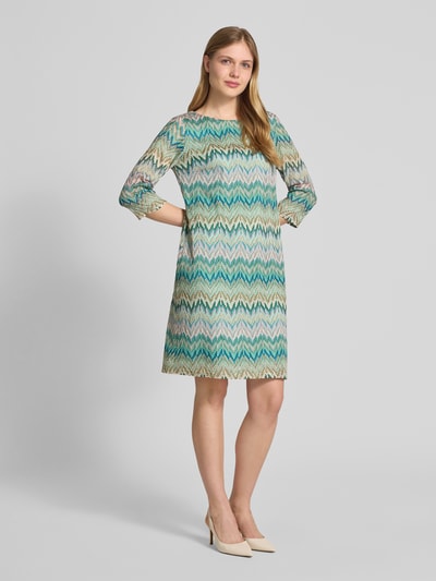 Betty Barclay Knielanges Kleid mit Strukturmuster Oliv 1