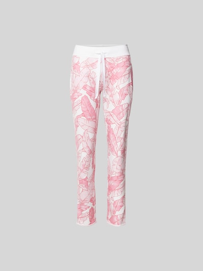 Juvia Sweatpants mit floralem Allover-Muster Weiss 2