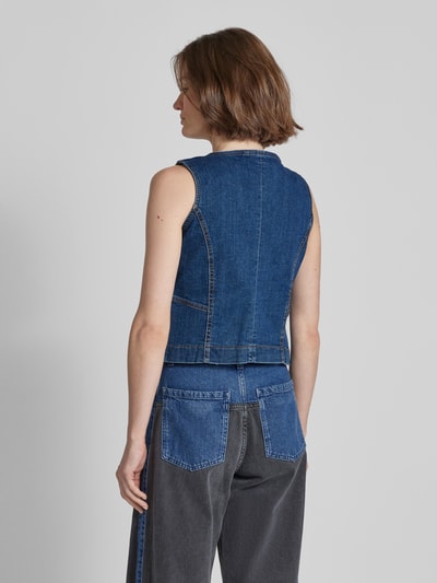 B.Young Jeansweste mit Knopfleiste Modell 'Komma' Jeansblau 5