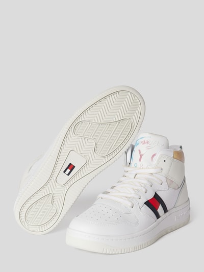 Tommy Jeans High Top Sneaker mit Label-Details Weiss 5