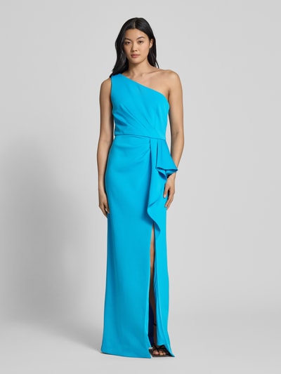 Adrianna Papell Avondjurk met one shoulder-band Turquoise - 4