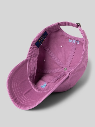 Polo Ralph Lauren Basecap mit Logo-Stitching Aubergine 2